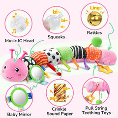 AWOTOY Baby Rattle Toy offers gentle sounds for soothing moments.