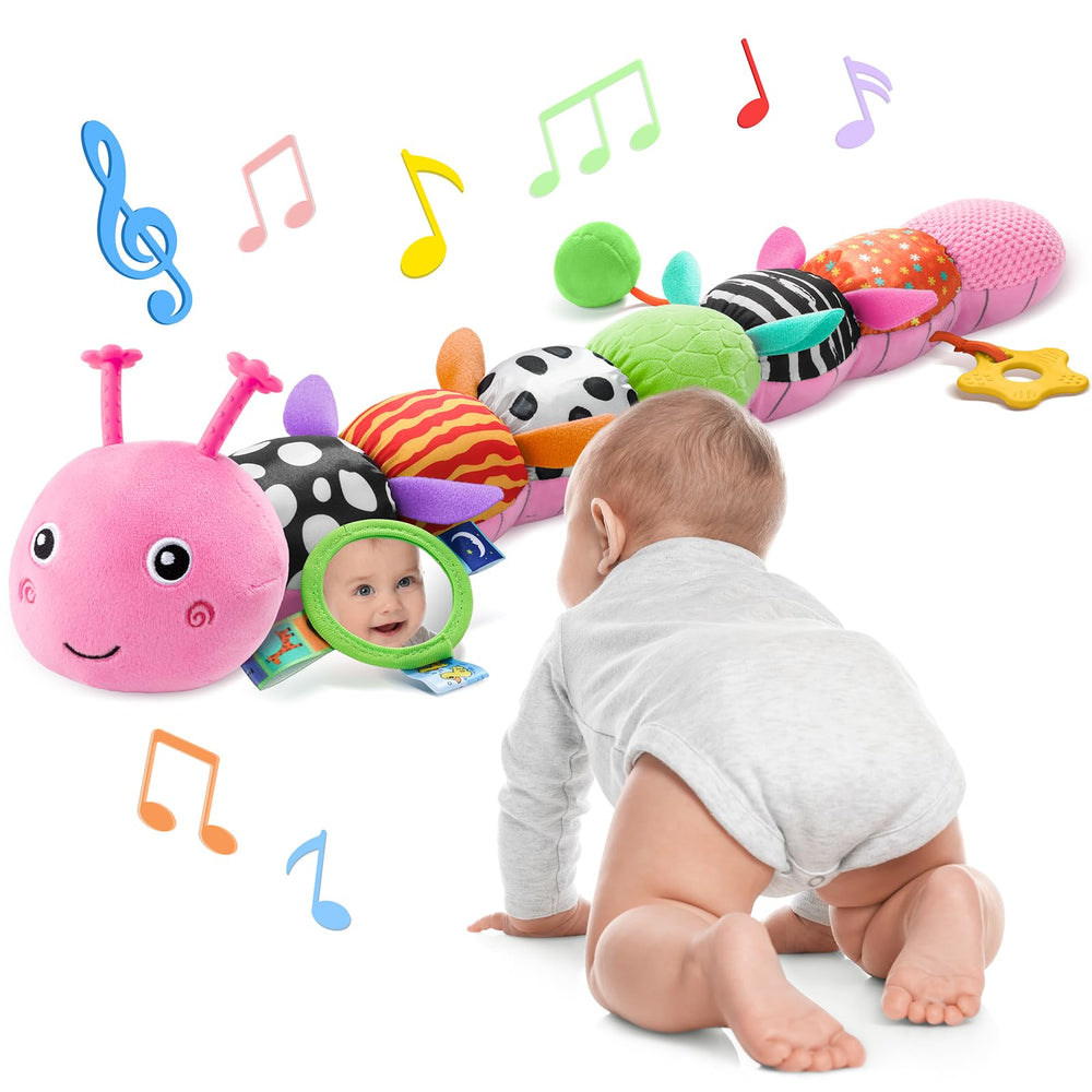 AWOTOY Caterpillar 6-in-1 toy promotes sensory exploration for newborns