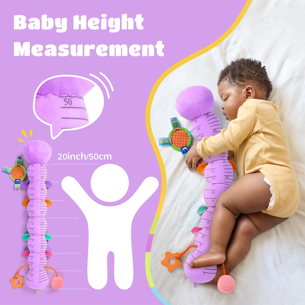 AWOTOY caterpillar 20-inch belly ruler aids quick height checks during cuddles
