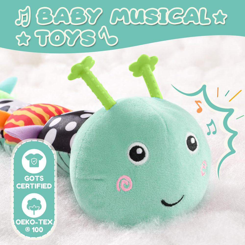 AWOTOY Caterpillar crinkle wings engage fine motor and sensory exploration