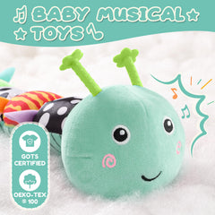 AWOTOY Caterpillar crinkle wings engage fine motor and sensory exploration