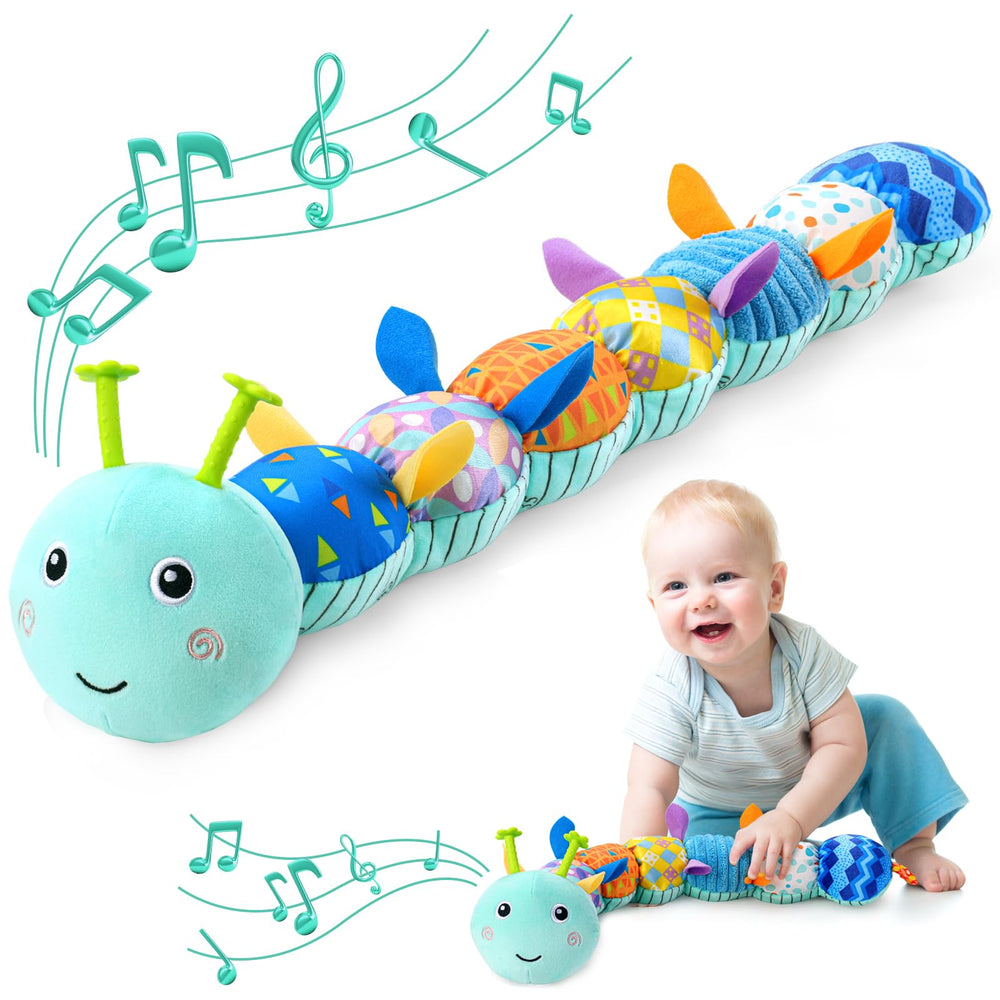 Awotoy Caterpillar head with music button soothing newborns with a lullaby