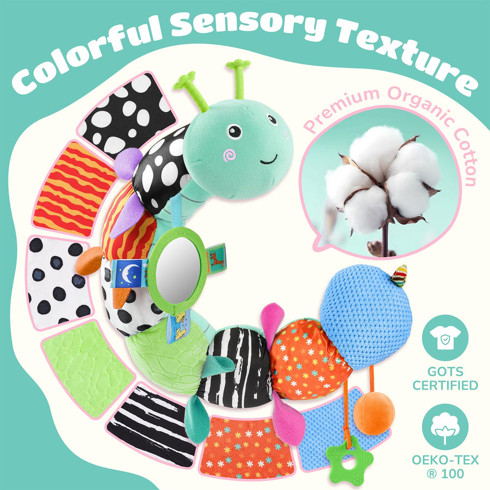 AWOTOY caterpillar lullaby button offers gentle music for calming moments