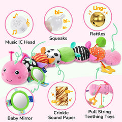 AWOTOY Caterpillar lullaby sounds support gentle auditory development