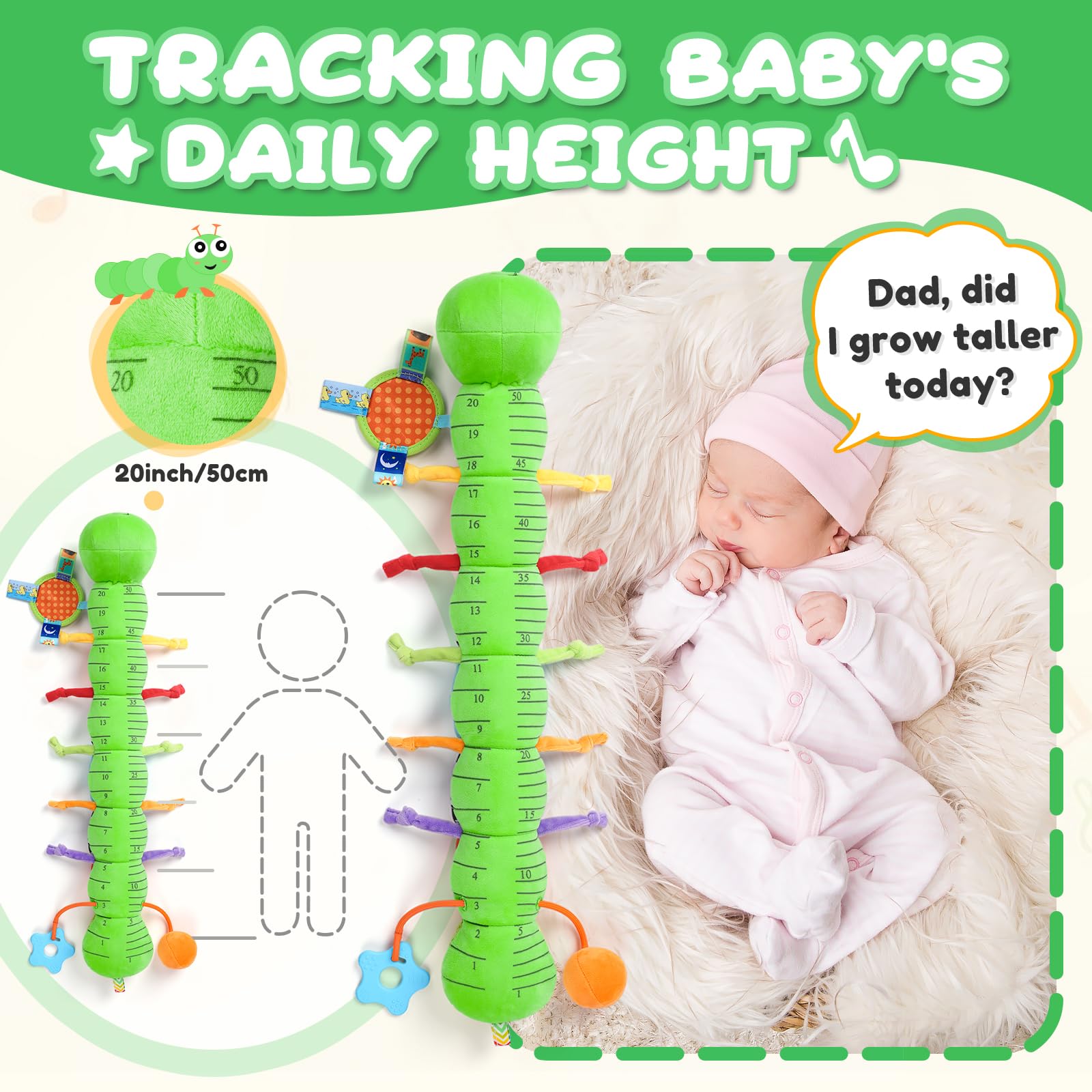 AWOTOY Caterpillar mirror supports early self-recognition and visual tracking.