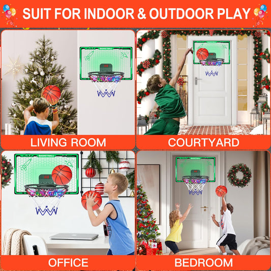 Awsoo door-mount mini hoop showing spring-loaded action for real shots.
