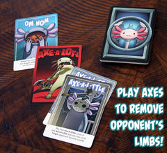 Axe-A-Lot-L special rule cards introduce playful twists during play.