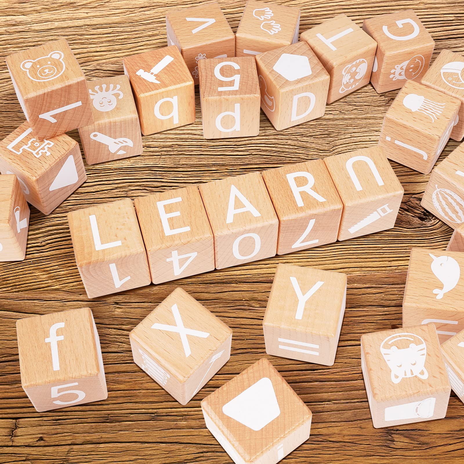 AXEARTE blocks show number icons for counting and basic math-inspired play.