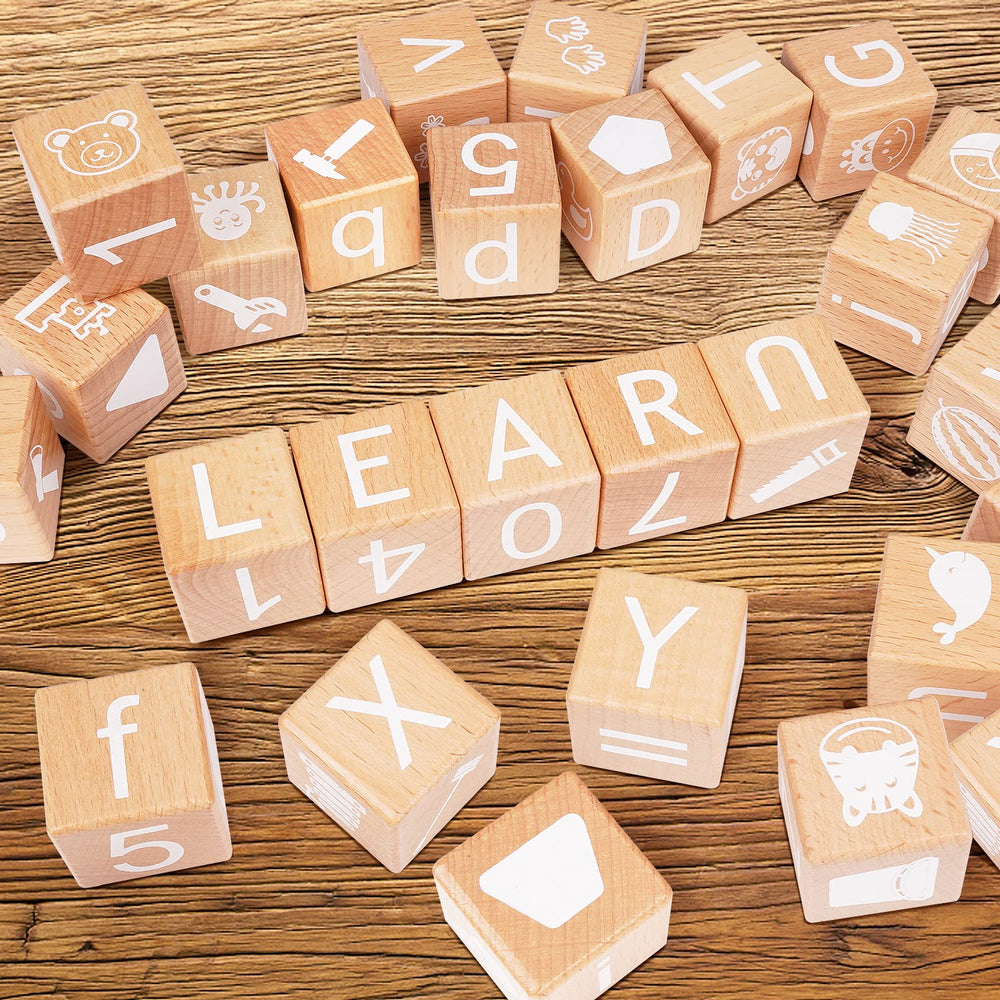 AXEARTE blocks show number icons for counting and basic math-inspired play.