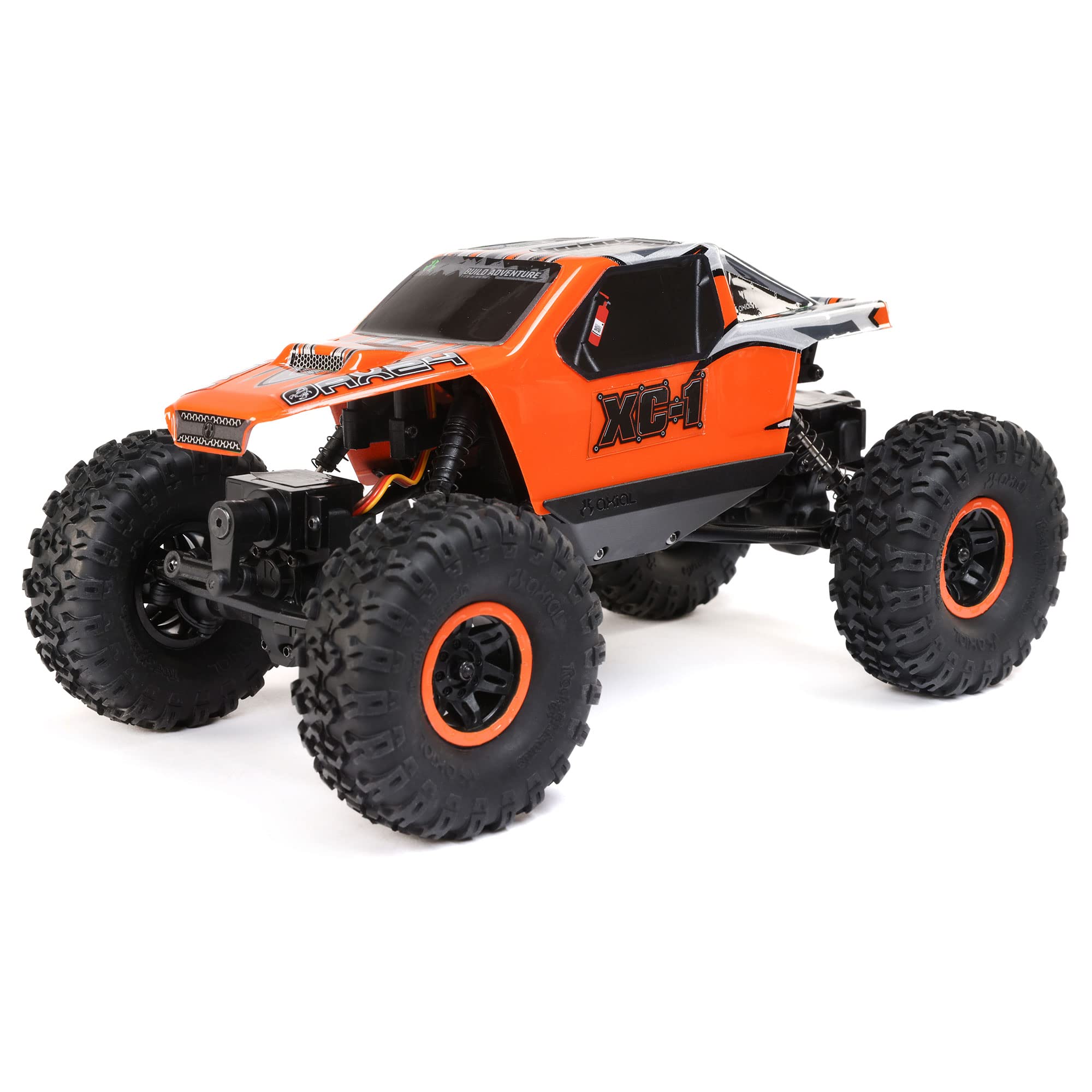 Axial AX24 XC-1 front view showcases compact 1/24 scale for nimble trails.