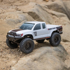 Axial SCX24 Base Camp 4x4 chassis shows rugged, durable construction for off-road fun.