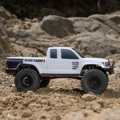 Axial SCX24 Base Camp 4x4 body uses no body clips for quick access.