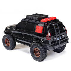 Axial SCX24 Lexus GX470 steel C-channel frame rails for rigidity.