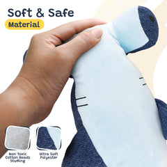 Axion Blue travel-friendly weighted plush for on-the-go comfort