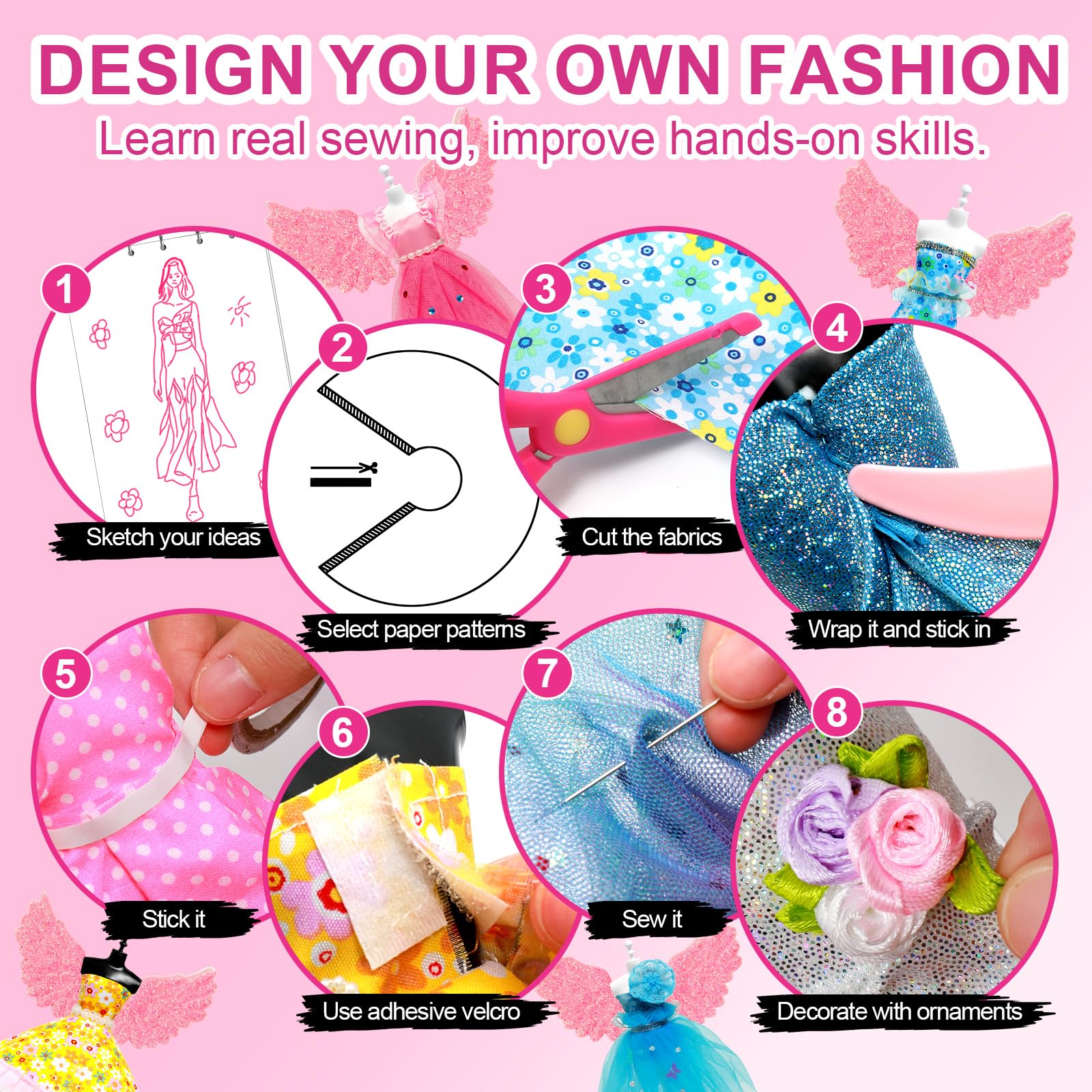 Axirata clothes templates provide accurate shapes for mock outfits.