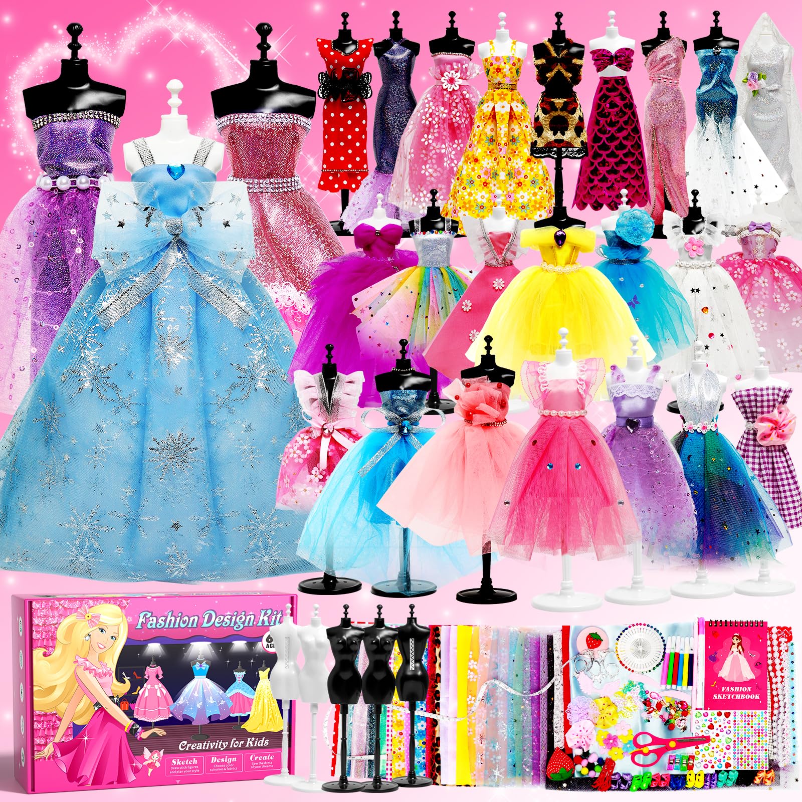 Axirata fashion designer kit sketchbook for planning stylish outfits and sketching ideas.