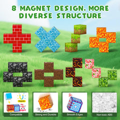 Axirata lava world magnets offer vibrant, immersive build experiences