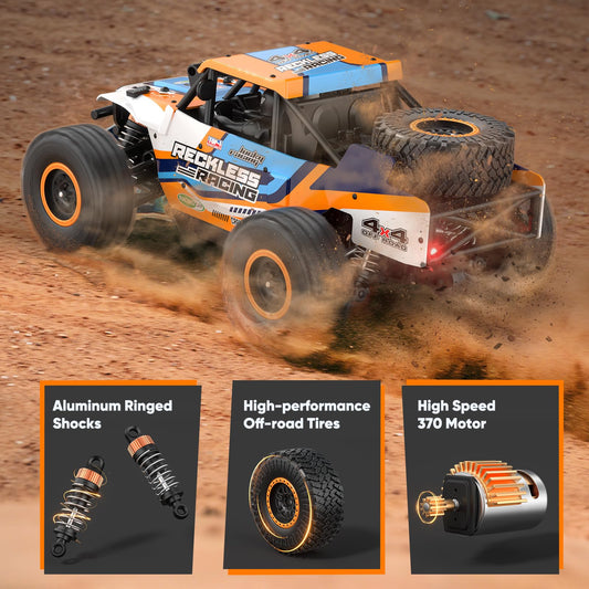 Axirata RC car night lights illuminate nighttime driving and fun.
