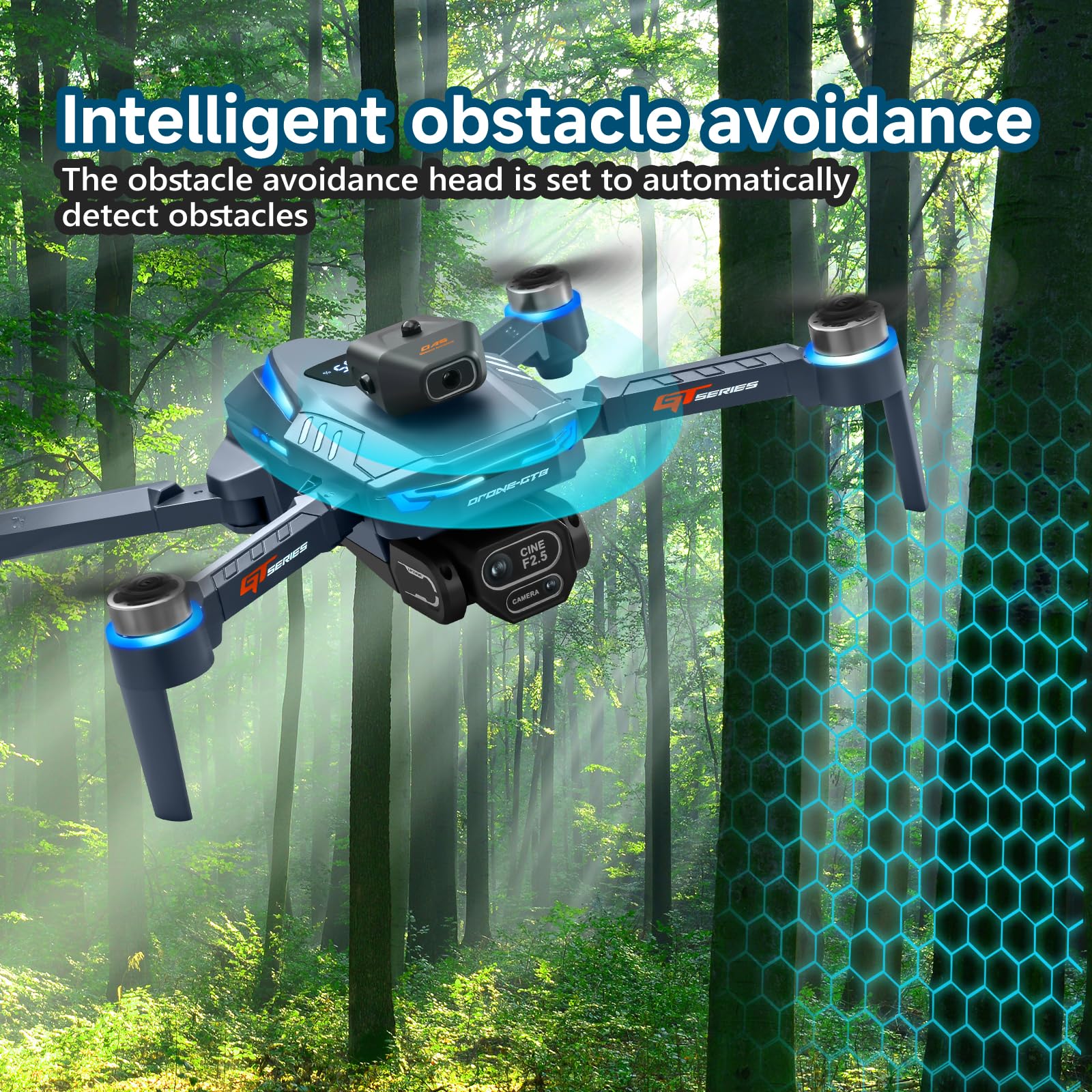 AXNEN Mini Drone supports auto-return and waypoint navigation for safe flights.