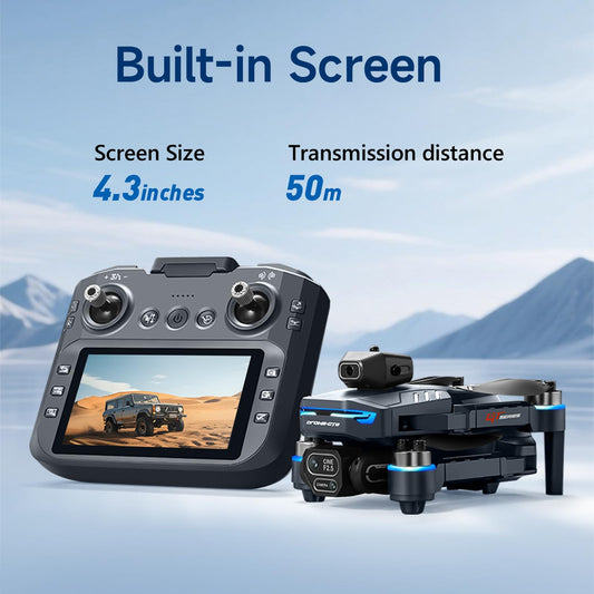 AXNEN Mini Drone's HD LCD screen streams real-time video for instant viewing.