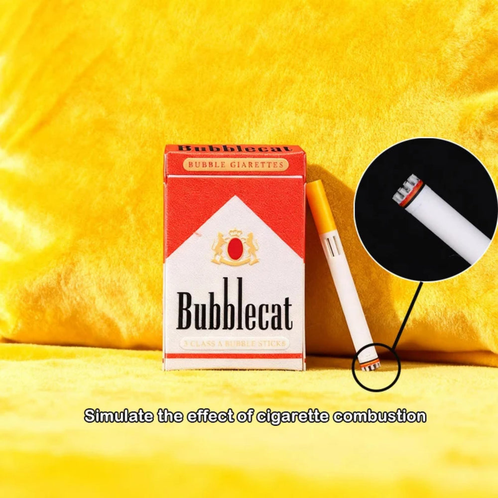 Axonkit Bubble Cigarette mini bubble blower demonstrates bubble action for playful fidgeting.