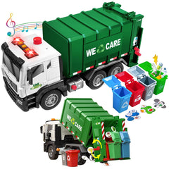 AXWATDEI garbage truck front-load action for imaginative play and motor skill development