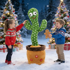 Ayeboovi Dancing Talking Cactus Toy offers kid friendly volume controls for comfortable listening.