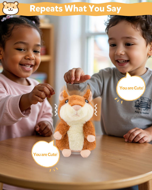 Ayeboovi soft plush hamster cuddly companion for learning and storytelling.