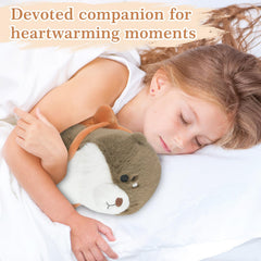 Ayehe coolable otter plush stored in freezer for refreshing relief.