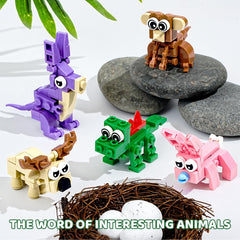 AYGXU buildable animal blocks spark imagination through multiple shapes