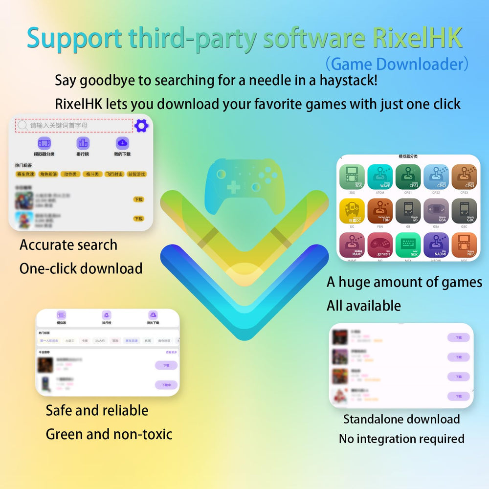 Ayhgicxt RG40XXH 4'' IPS display with crisp colors and wide angles.