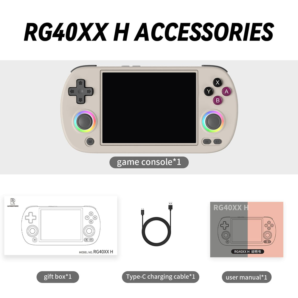 Ayhgicxt RG40XXH in-use on-the-go gaming with a compact handheld form.