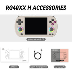 Ayhgicxt RG40XXH in-use on-the-go gaming with a compact handheld form.