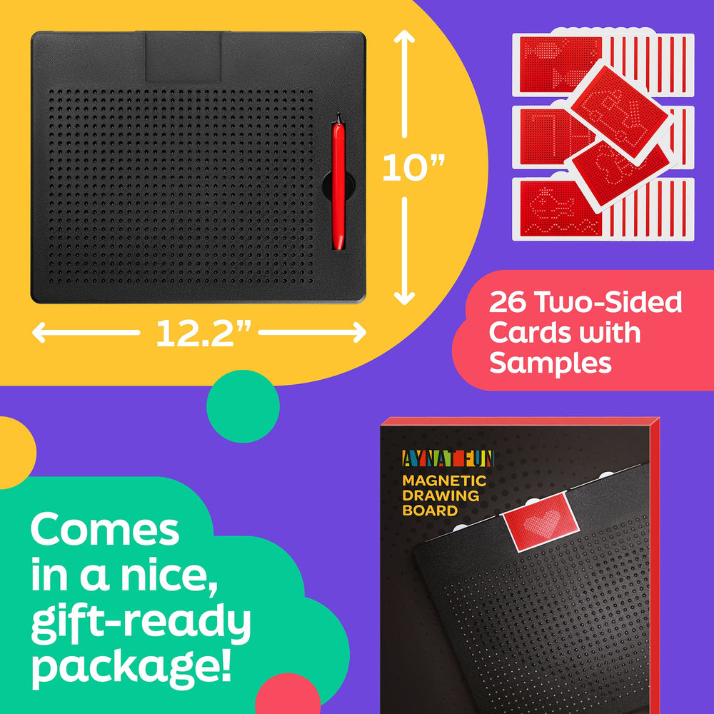 AYNAT FUN compact 12.2 x 10 inch board fits easily in a travel bag.