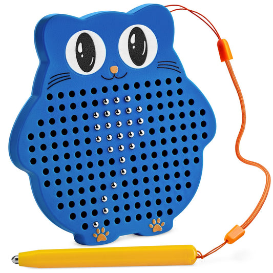 AYNAT FUN magnetic drawing board close-up with beads on surface for mess-free play.