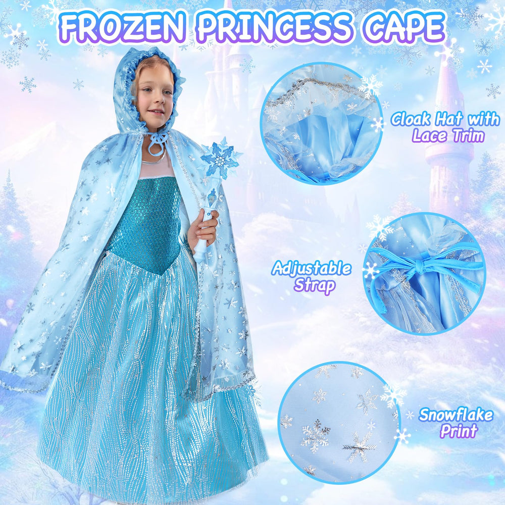 Ayrvocy Elsa cape with lace adds glamorous, comfortable costume flair