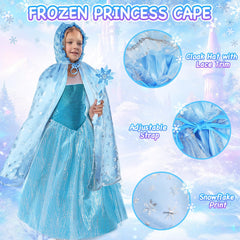 Ayrvocy Elsa cape with lace adds glamorous, comfortable costume flair