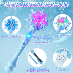 Ayrvocy Elsa crown, gloves, and mask complete the royal outfit
