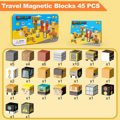 Aywewii iron case keeps blocks organized and travel-ready