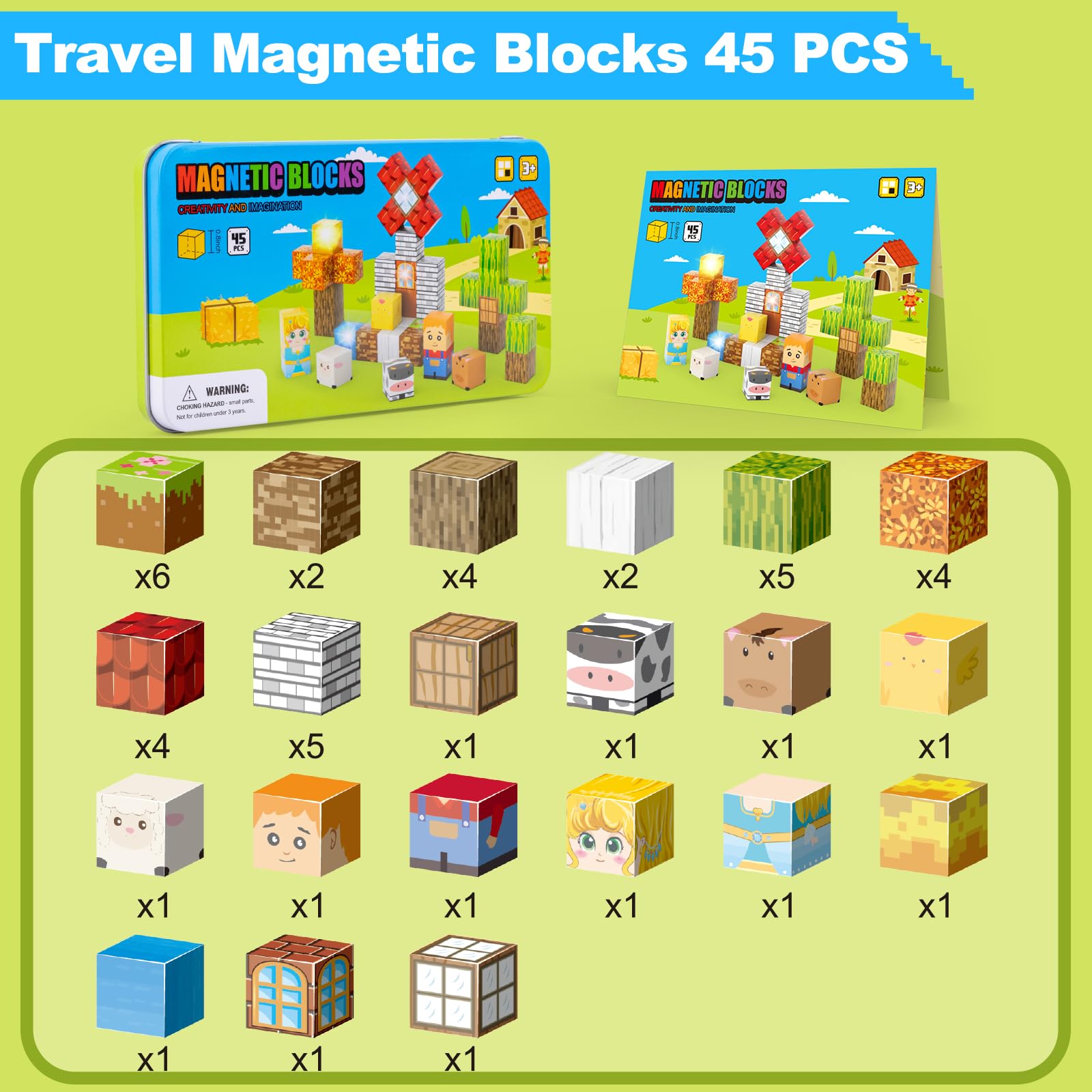 Travel-friendly set helps kids focus during car rides or airport waits