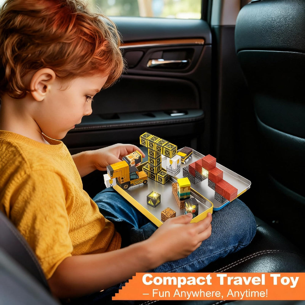 Aywewii travel-friendly construction set ready for car or airplane use