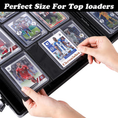 Azamou Toploader Binder with lock and key for added collection security.