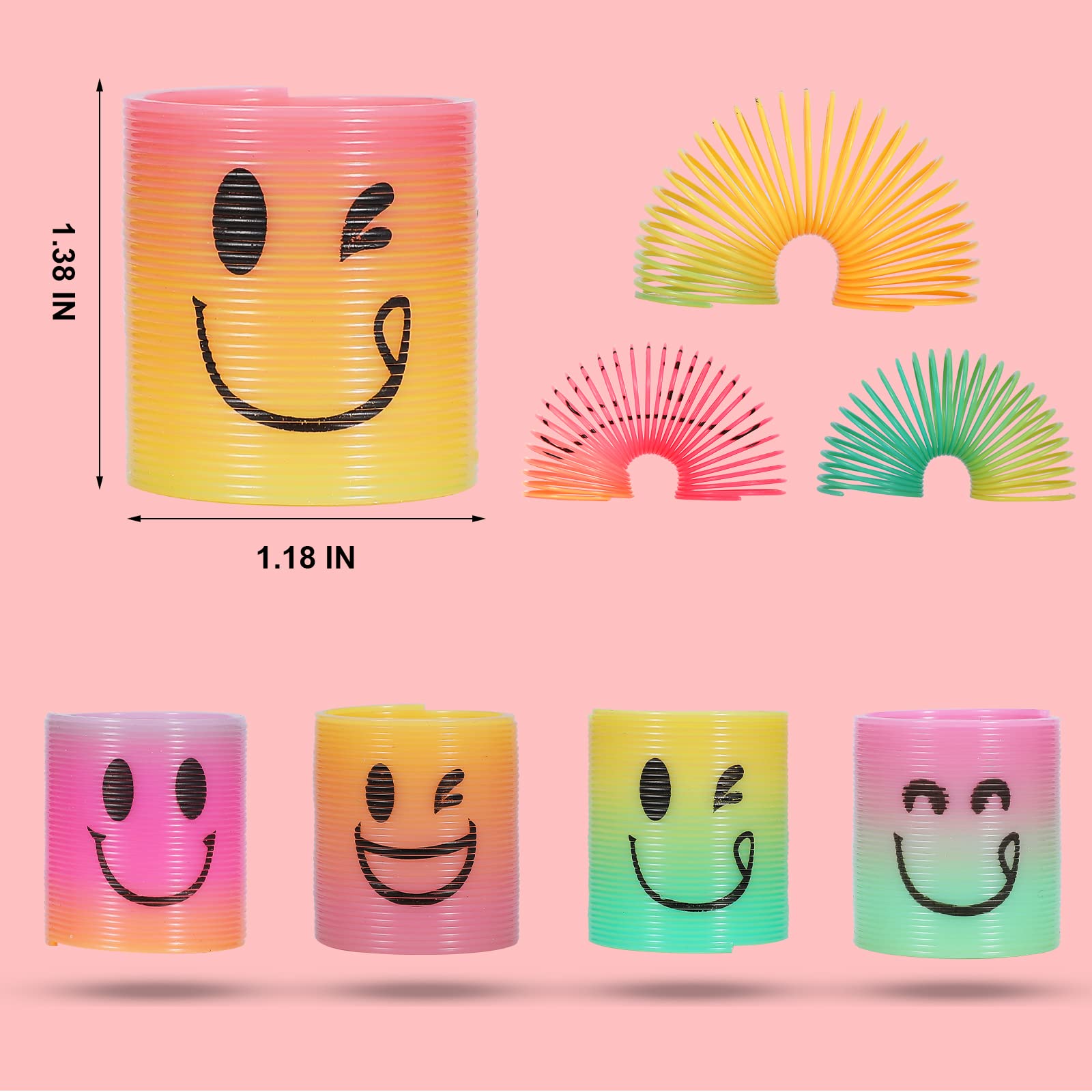 AZEN smiling-face springs as colorful party entertainment and small rewards.