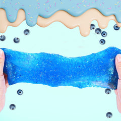 Azeperoy sensory slime in jar demonstrates easy storage and reuse.