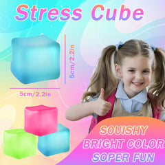 Azurphoric stress cube green: tactile palm-size relief for focus