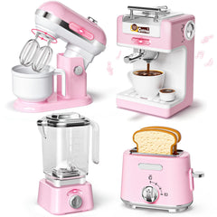 B Bascolor coffee maker toy with lights for imaginative pretend play.