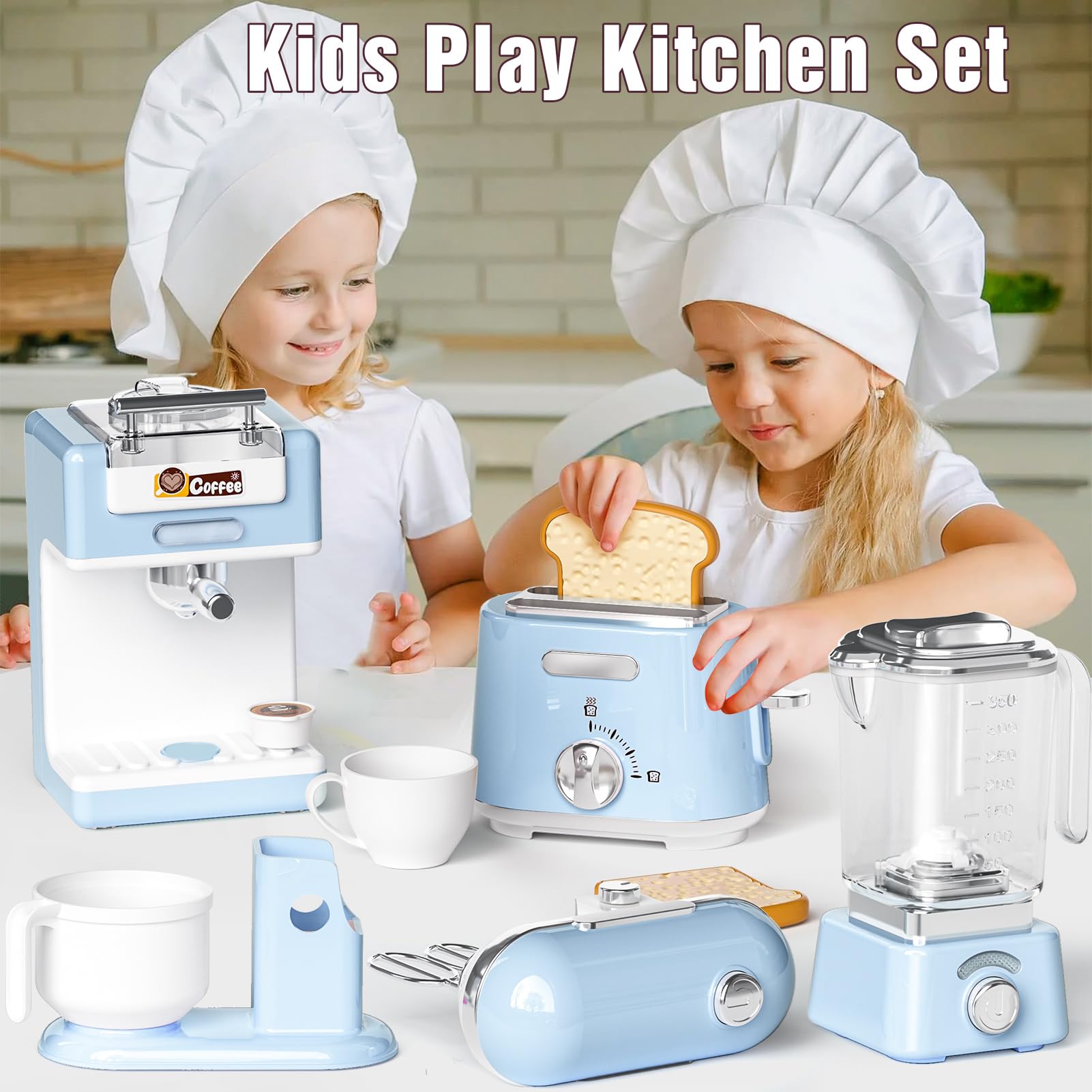 B Bascolor realistic kitchen appliances built from durable ABS plastic.