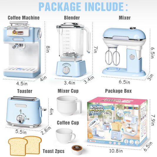 B Bascolor toaster with pop-up toast and timer for realistic kitchen fun.