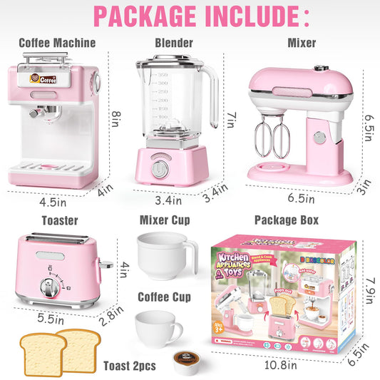 B Bascolor toaster toy with pop-up toast for lively kitchen role-play.