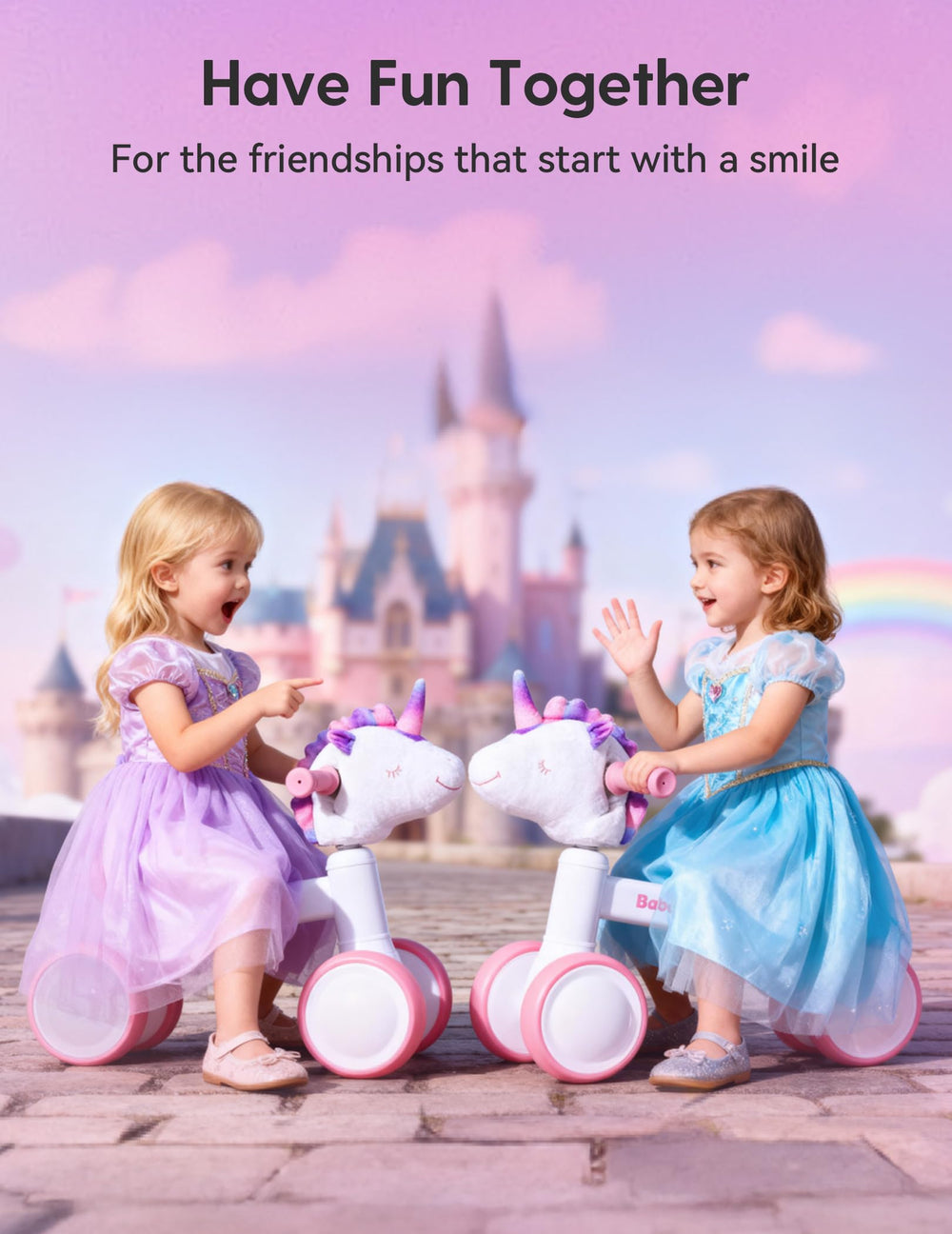 Lifetime warranty and after-sales support for the BABELIO unicorn balance bike
